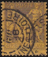 France    .  Y&T    .    93   (2 Scans)     .   O     .    Oblitéré - 1876-1898 Sage (Type II)