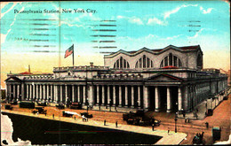 26504b) Cartolina Di New York-pennsylvania Station - Viaggiata 1924 - Education, Schools And Universities