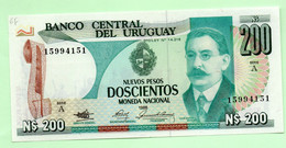 Cheval, Emblème, Uruguay, 200 Pesos, Classe Ouverte - Uruguay