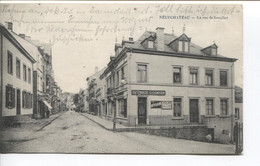 REF2704/ CP-PC Neufchateau - La Rue De Longlier Pharmacie Campion Animée Utilisée En Feldpost - Neufchâteau