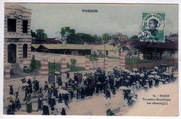 Indochine : Tonkin : Hanoï : Procession Bouddhique : Les Offrandes - Vietnam