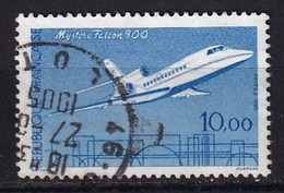 FRANCE - 10 F. Mystère Falcon 900 De 1985 Oblitéré En 1905! - Gebraucht