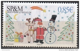 Saint-Pierre & Miquelon 2016 Noël Dessin D'enfant Neuf ** - Unused Stamps