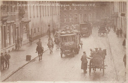 SOIGNIES - La Retraite Allemande 1918 Carte Rare - Soignies
