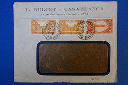 I 3 MAROC   BELLE LETTRE A FENETRE 1931 DE CACABLANCA  + AFRANCH INTERESSANT - Covers & Documents