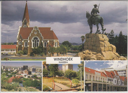 WINDHOEK NAMIBIA - German Lutheran Church With Reiterdenkmal, City, Zoo Park, Buildings In Kaiserstraße - Namibie
