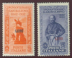 ITALIA COLONIE EGEO LERO SASS. 17 - 26 NUOVI - Egée (Lero)