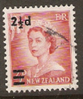 New Zealand  1961  SG  808  2,1/2d Overprint  Wide Spacing  Fine Used - Usados
