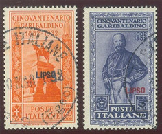 ITALIA COLONIE EGEO LIPSO SASS. 17 - 26 USATI - Ägäis (Lipso)