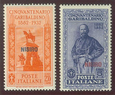 ITALIA COLONIE EGEO NISIRO SASS. 17 - 26 NUOVI - Egée (Nisiro)