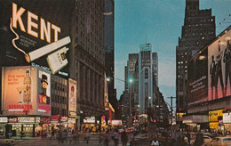 New York City - Time Square At Night - Unused - 2 Scans - Time Square