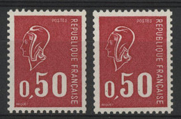 N° 1664b (x2) COTE 50 € Neufs ** (MNH). Marianne De BEQUET. Timbres De Roulettes Sans Phosphore Avec Numéros Rouges. TB - Francobolli In Bobina