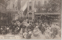 SAINT  MALO - Les Cafés -  Le Continantal - Hotel De France ......( Carte Animée ).. - Saint Malo