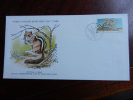 12.3) SOUTH WEST AFRICA WORLD WILDLIFE FUND FIRST DAY COVER 1976 OUTJO SCOIATTOLO - Otros & Sin Clasificación