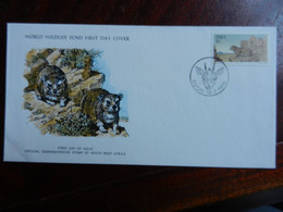 12.3) SOUTH WEST AFRICA WORLD WILDLIFE FUND FIRST DAY COVER 1976 OUTJO - Otros & Sin Clasificación