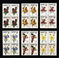 Hutt River Province 1979 Flowers Set As Blocks Of 4 MNH - Cinderellas