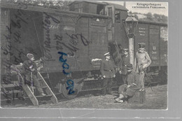 54  CHAMBLEY GARE TRAIN SOLDATS ALLEMANDS 1915 - Chambley Bussieres