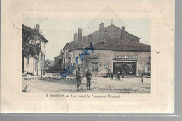 54  CHAMBLEY UNE RUE ET COMPTOIRS FRANCAIS - Chambley Bussieres