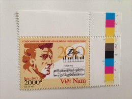 Vietnam Viet Nam MNH Perf Withdrawn Stamp 2010 : 200th Birth Anniversary Of Chopin / Music (Ms989) - Vietnam