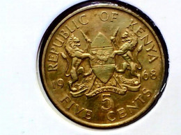 Kenya 5 Cents 1968 KM 1 - Kenia