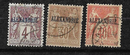 Alexandrie N°4 ; 12 Et 13   Oblitérés     B/TB         - Gebraucht