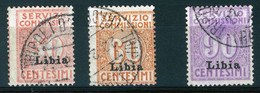 LIBIA - COLONIE ITALIANE - ANNO 1915 - SERVIZIO COMMISSIONI SASS. 1/3 - RARA - USATA - Libye