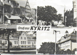 Kyritz (DDR) - Gruss Aus ... : J.S. Bach Strasse; Platz Der Einheit; Kinderheim " Ernst Thälmann"; Goethe Oberschule - Kyritz
