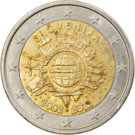 Slovénie, 2 Euro, 10 Ans De L'Euro, 2012, TB+, Bi-Metallic, KM:107 - Slovenia