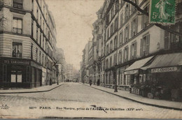 75 PARIS RUE MORERE  PRISE DE L'AVENUE DE CHATILLON - Arrondissement: 14