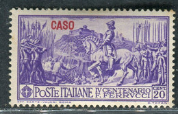 1930 Egeo Isole Caso 20 Cent Serie Ferrucci MH Sassone 12 - Ägäis (Lipso)