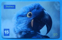 Brasil Brazil Brasile Pappagallo Parrot Bird Uccello Aves Arara Azul Hyacynth Macaw Telefonica Serie Animals 18/26 - Papageien