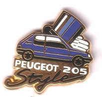 VP44 Pin's PEUGEOT 205 STYLE Signé HELIUM Achat Immédiat - Peugeot