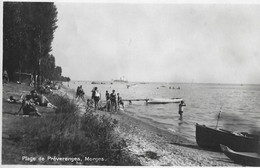 MORGES → Plage De Préverenges, Fotokarte Ca.1940 - Préverenges