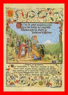 2 CPSM/gf HISTOIRE. Charlemagne Remet La Charte De Fondation De L'Andorre / Château De Hautefort...M088 - Geschichte