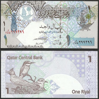 QATAR - 1 Riyal 2008 P# 20 Asia Banknote - Edelweiss Coins - Qatar