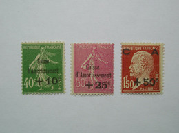 253-254-255  NEUF*  Charnière Légère  TB - Unused Stamps