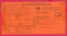 112K92 / Form CN 07 Bulgaria 2002 Sofia - Greece - AVIS De Réception /de Livraison /de Paiement/ D'inscription - Covers & Documents