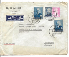 5 LETTRES 1948/56 POUR L'ALLEMAGNE - Cartas & Documentos