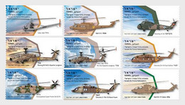 Israel - Postfris / MNH - Complete Set Helikopters Van De Israelische Luchtmacht 2020 - Ungebraucht (mit Tabs)