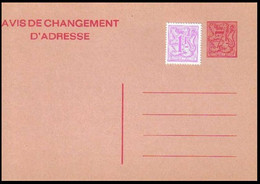 CA/AV 24 F- 7,00fr Rouge/rood - Avis De Changement D'Adresse/Bericht Van Adresverandering -1982 - NEUF / NIEUW - Aviso Cambio De Direccion