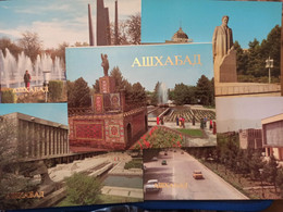 Russian Asia. Turkmenistan. Ashgabat / Ashkhabad. Big Lot - High Quality - 17 Postcards Lot - 1980s - Turkmenistán