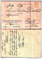 26687) Cartolina Pubblicitaria Erasmo Montanari Fu Raimondo Commercio Pesce Fresco - Modena - Viaggiata In Busta - Cafes, Hotels & Restaurants