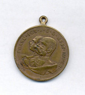 AUSTRIA, Franz Jozef 1848-1908, Celebration Of 60 Years Of Rule, Medal 30 Mm - Monarquía / Nobleza