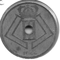 *belguim Leopold III  25 Centimes 1944  Dutch - 25 Cents