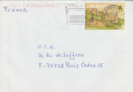 LUXEMBOURG SEUL SUR LETTRE POUR LA FRANCE 2012 - Covers & Documents