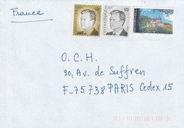 LUXEMBOURG AFFRANCHISSEMENT COMPOSE SUR LETTRE POUR LA FRANCE 2009 - Storia Postale