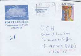 LUXEMBOURG SEUL SUR LETTRE POUR LA FRANCE 2008 - Other & Unclassified