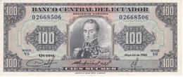 BILLETE DE ECUADOR DE 100 SUCRES DEL AÑO 1980 EN CALIDAD EBC (XF) (BANKNOTE) - Equateur
