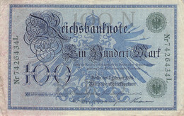 100 Mark Reichsbanknote VG/G (IV) - 100 Mark