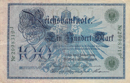 100 Mark Reichsbanknote VG/G (IV) - 100 Mark